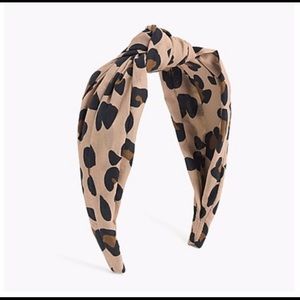 NWOT J.Crew Turban Knot Headband - Leopard